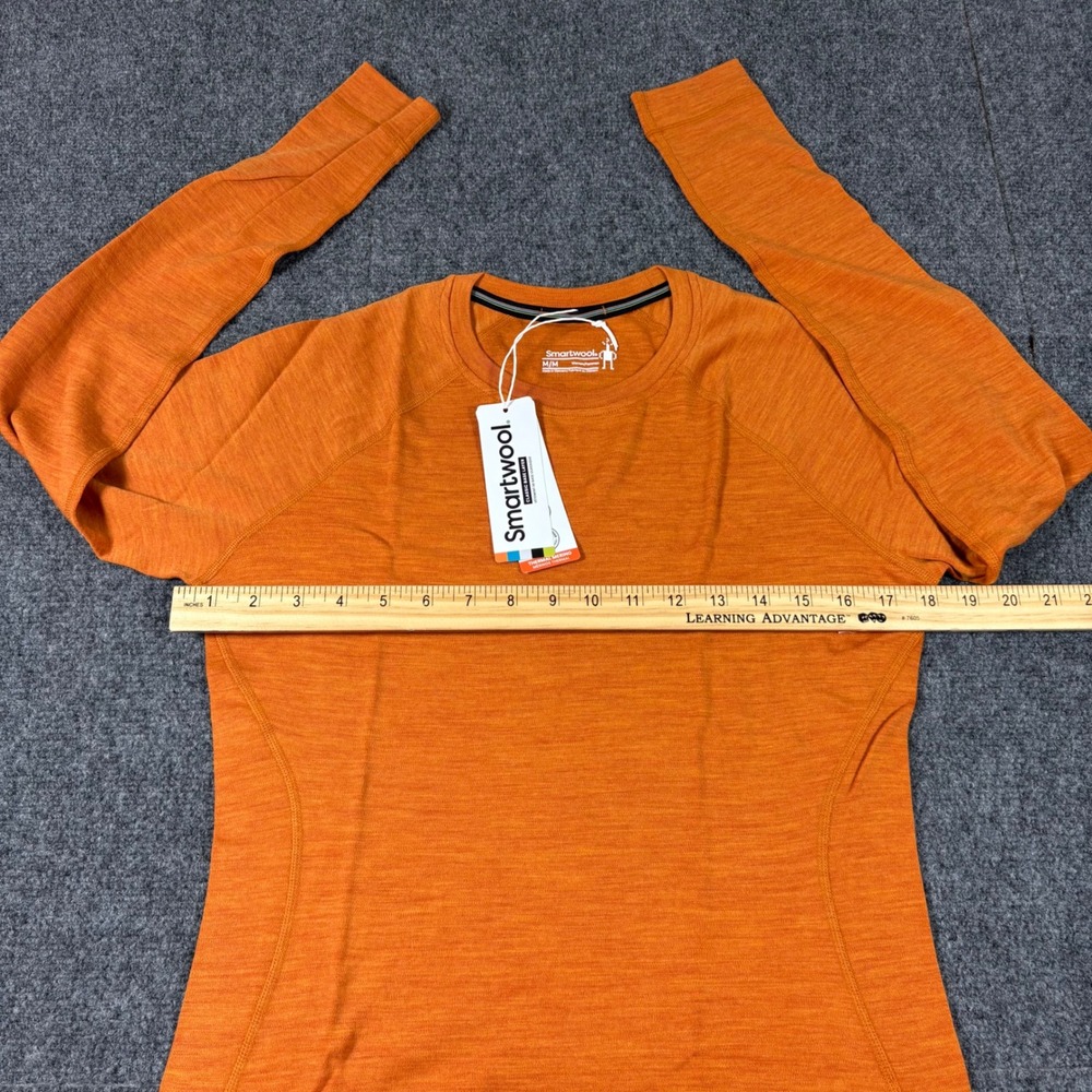 Smartwool Merino 250 Base Layer Crew Women's M Marmalade Heather Orange SW016369 - Picture 9 of 12